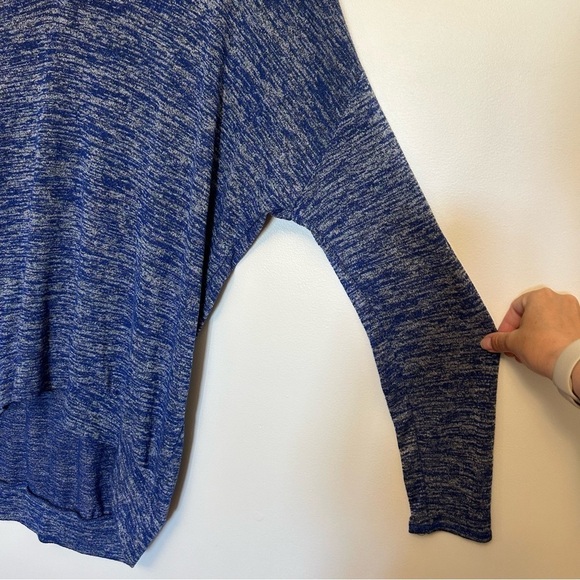 Wilfred Free Aritzia Devinette oversized blue long sleeve cottagecore tunic top - Picture 3 of 7